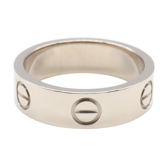 CARTIER 18k Silver Love Ring - Picture 2 of 6